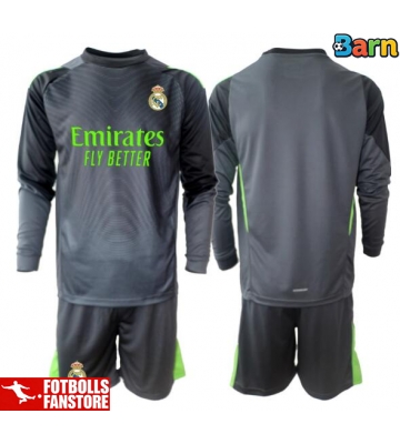 Real Madrid Målvakt Tredje Tröja Barn 2025-26 Långärmad (+ Korta byxor)